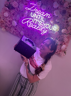 A graduate with her kit